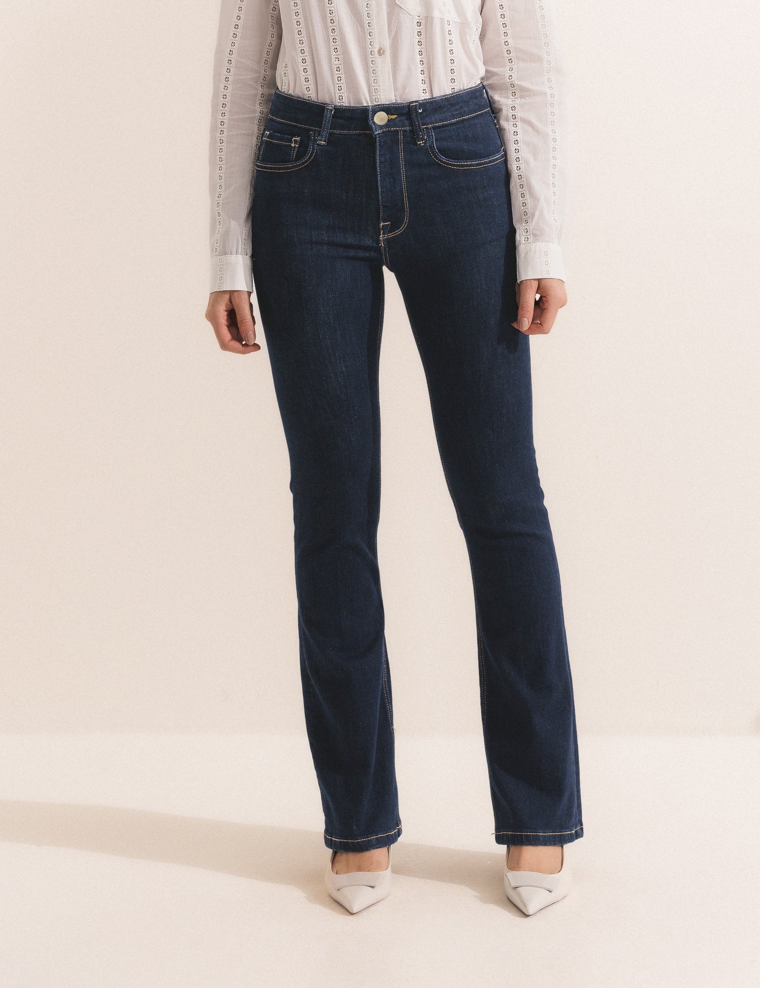 Calça Jeans Flare