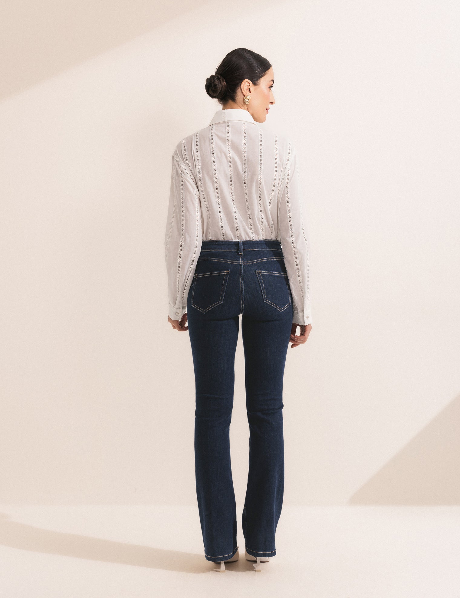 Calça Jeans Flare