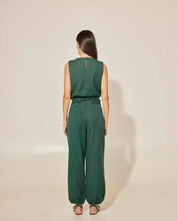 Calça Jogger Dunball Risca De Giz Verde