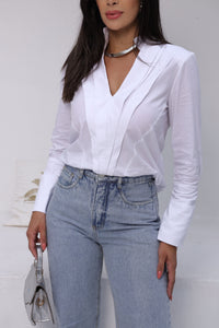 Camisa Tricoline Bianca